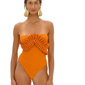 ANDREA IYAMAH - NISI ORANGE ONE PIECE SWIMSUIT